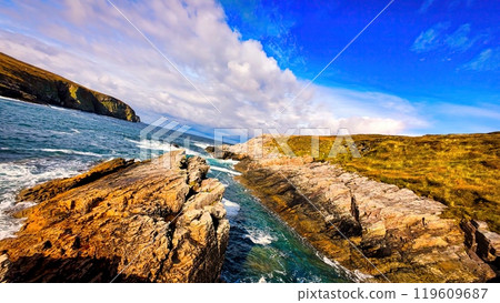 Amazing Ireland - Low FPV Flight over the Irish west coast on Arranmore Island - The stunning Amazing Ireland - Low FPV Flight over the Irish west coast on Arranmore Island - The stunning 119609687