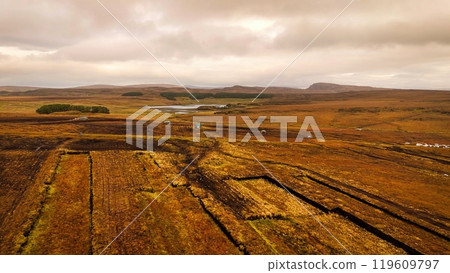 Glengesh Pass in Donegal Ireland the typical Irish landscape in County Donegal 119609797