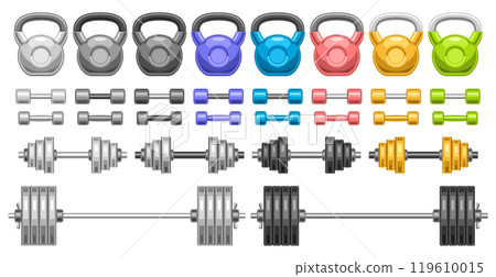 Vector Dumbbell Set Vector Dumbbell Set 119610015
