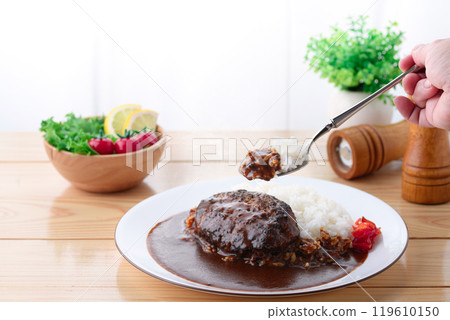 Hamburger curry 119610150