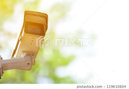 ip cctv camera installed on high pole to do the security by monitoring through mobile phone and computer to save human life and property, soft and selecitve focus. ip cctv camera installed on high pole to do the security by monitoring through mobile phone and computer to save human life and property, soft and selecitve focus. 119610804