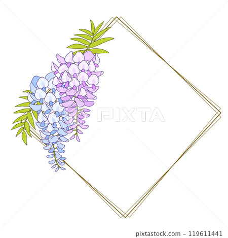 紫藤花矢量素材插畫 119611441