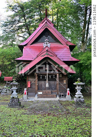 Komochi Shrine, shrine building, Kamimaki, Minakami Town, prefecture designated important cultural property 119611662