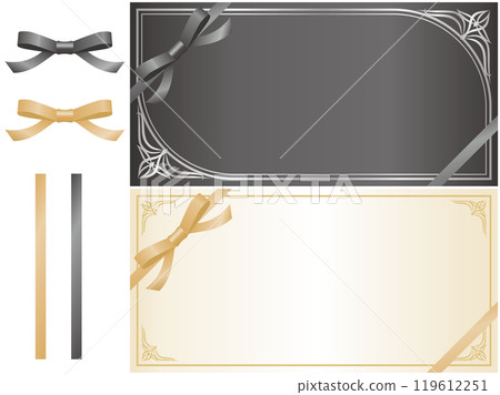 A luxurious coupon set in black and gold A luxurious coupon set in black and gold 119612251