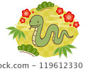 Zodiac decoration: Year of the snake 119612330