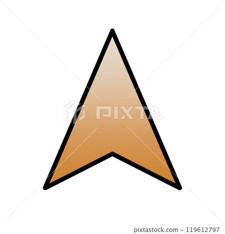 導航遊標圖示（漸層橘色/線條） 119612797