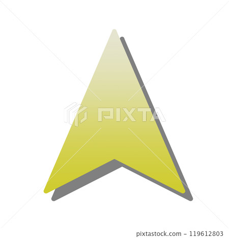 導航遊標圖示（漸層黃色/陰影） 119612803