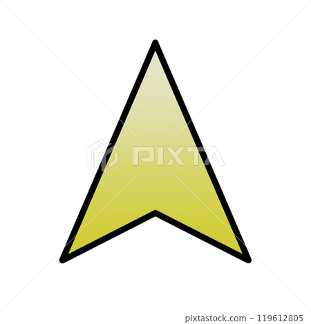 導航遊標圖示（漸層黃色/線條） 119612805