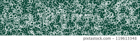 School notebook cover. Colorful childish floating letters of Latin alphabet. Foreign languages study concept. Back to school banner . 119613348