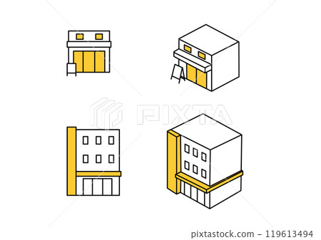 三維商店圖標 三維商店圖標 119613494