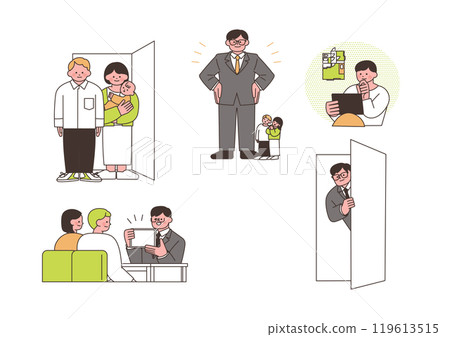 一群考慮購買或借用房地產的人 119613515