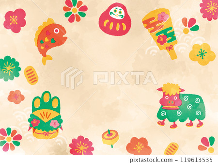 Lucky New Year background template Lucky New Year background template 119613535