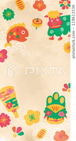 Lucky New Year background template Lucky New Year background template 119613536