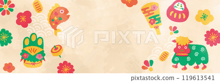 幸運新年背景模板 119613541