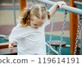 A Playful Child Happily Enjoying Various Outdoor 119614191
