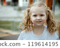 A Playful Child Happily Enjoying Various Outdoor 119614195