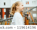 A Playful Child Happily Enjoying Various Outdoor 119614196