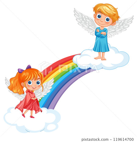 Angelic Children on Rainbow Bridge Angelic Children on Rainbow Bridge 119614700