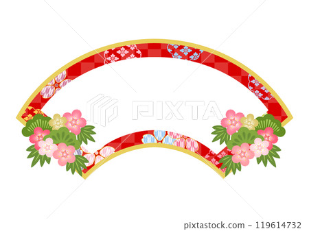 Japanese pattern background Japanese pattern background 119614732