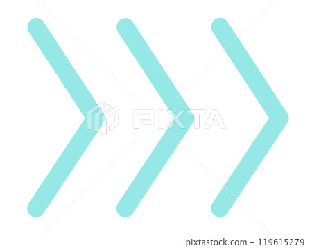 簡單直三角箭頭(淺藍色) 簡單直三角箭頭(淺藍色) 119615279