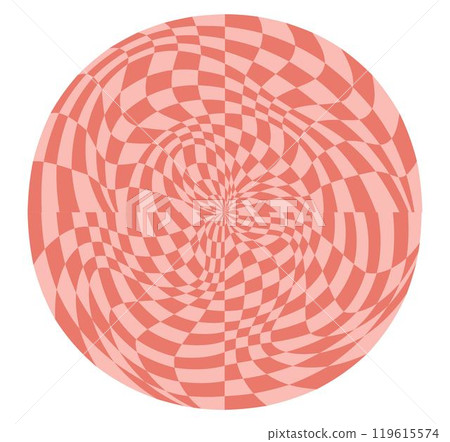 Psychedelic checkerboard poster 119615574
