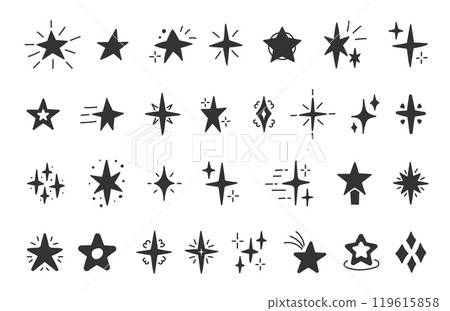 Hand Drawn Stars Hand Drawn Stars 119615858