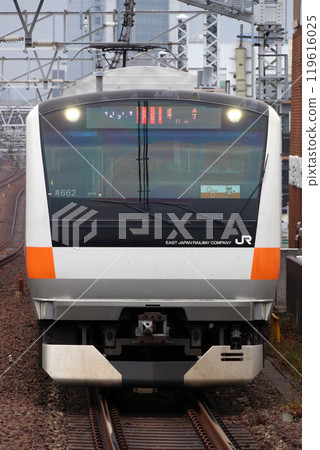 [JC]中央快速線E233系列藍色編隊（快速：開往東京） 119616025