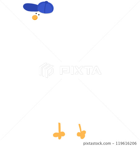 Cute Duck With Blue Hat Cartoon Duck Funny Character Duck Costume Duck Meme Cute Duck With Blue Hat Cartoon Duck Funny Character Duck Costume Duck Meme 119616206