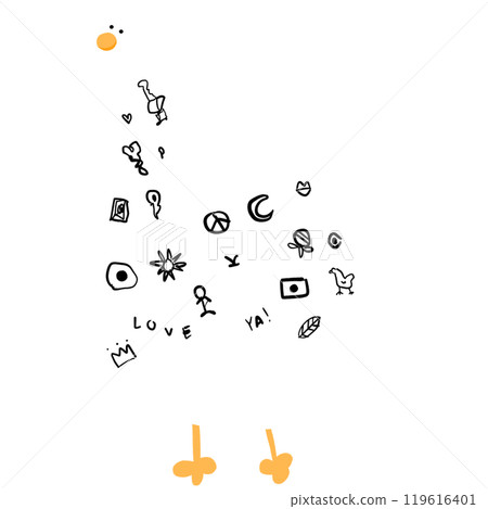 Cute Duck With Tattoo Cartoon Duck Funny Character Duck Costume Duck Meme Cute Duck With Tattoo Cartoon Duck Funny Character Duck Costume Duck Meme 119616401