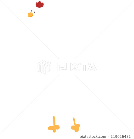 Cute Chicken Cartoon Chicken Funny Character Chicken 119616481