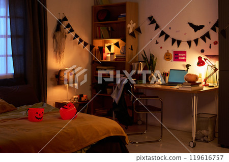 Child bedroom decorated for celebration Child bedroom decorated for celebration 119616757