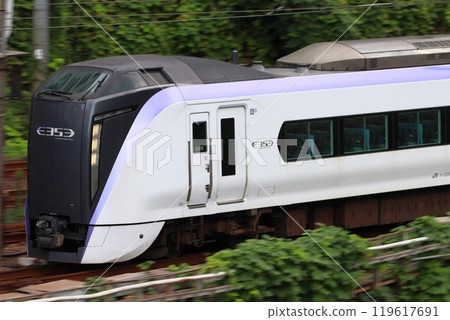 Azusa Express on the Chuo Rapid Line: E353 Series Train Azusa Express on the Chuo Rapid Line: E353 Series Train 119617691