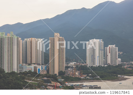 Yat Tung Estate, Lantau Island, small but full of high-rise buildings Oct 1 2024 Yat Tung Estate, Lantau Island, small but full of high-rise buildings Oct 1 2024 119617841