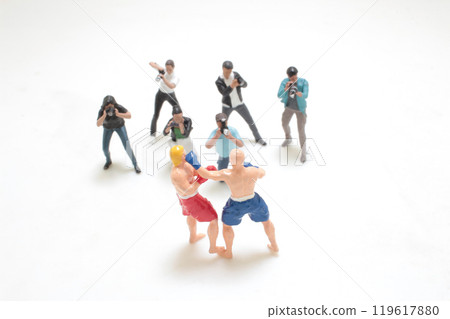 the fun of mini photographer figure are shooting the fun of mini photographer figure are shooting 119617880