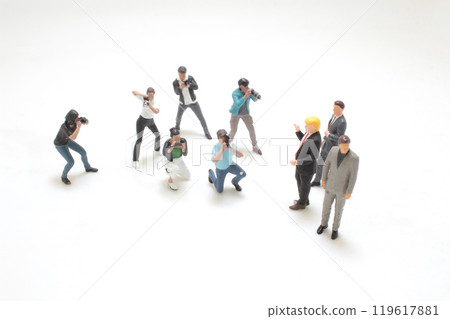 the fun of mini photographer figure are shooting the fun of mini photographer figure are shooting 119617881