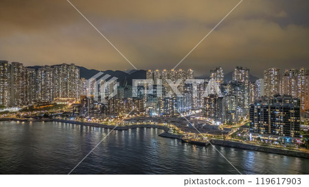 Oct 20 2024 Tseung Kwan O Night, A Lively Evening in Hong Kong 119617903