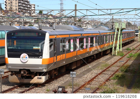 [JC] Ome Line/Itsukaichi Line E233 series one-man train (Tokyo Adventure Line: Wrapping train) 119618208