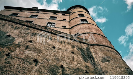Exterior of Chateau de Vizille, a castle hosting the Museum of the French Revolution, France 119618295
