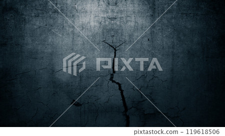 Surface of black concrete wall with cracks and holes. Abstract pattern of concrete wall Surface of black concrete wall with cracks and holes. Abstract pattern of concrete wall 119618506