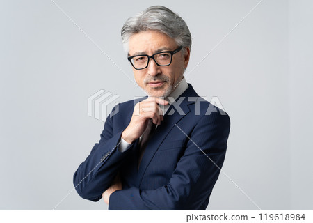 商人灰色的頭髮 商人灰色的頭髮 119618984