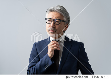 商人灰色的頭髮 119618992