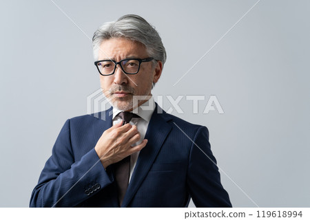 Businessman gray hair Businessman gray hair 119618994