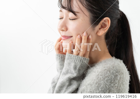 馬尾辮女人針織 馬尾辮女人針織 119619416