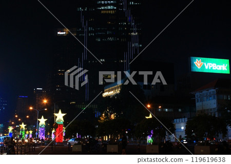 越南夜市中心 119619638