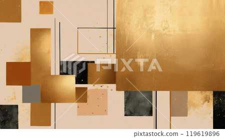 米色藝術背景與垃圾紋理方塊 米色藝術背景與垃圾紋理方塊 119619896