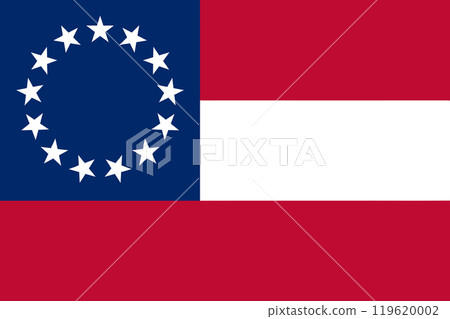 Flag of the Confederate States of America, (November 28, 1861 - May 1, 1863) Flag of the Confederate States of America, (November 28, 1861 - May 1, 1863) 119620002