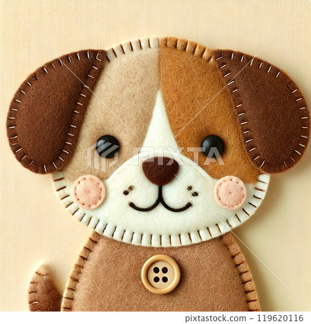 Dog made of felt 119620116