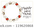 2025 New Year's card template 119620868
