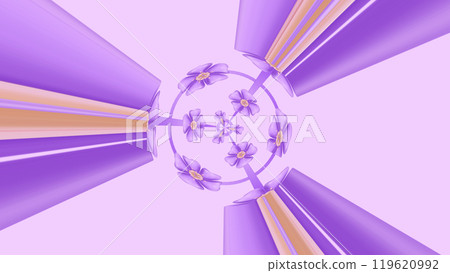 abstract background created with geometric shapes in shades of purple, yellow, and white abstract background created with geometric shapes in shades of purple, yellow, and white 119620992