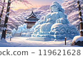 虛構的日本女神的雪像 119621628